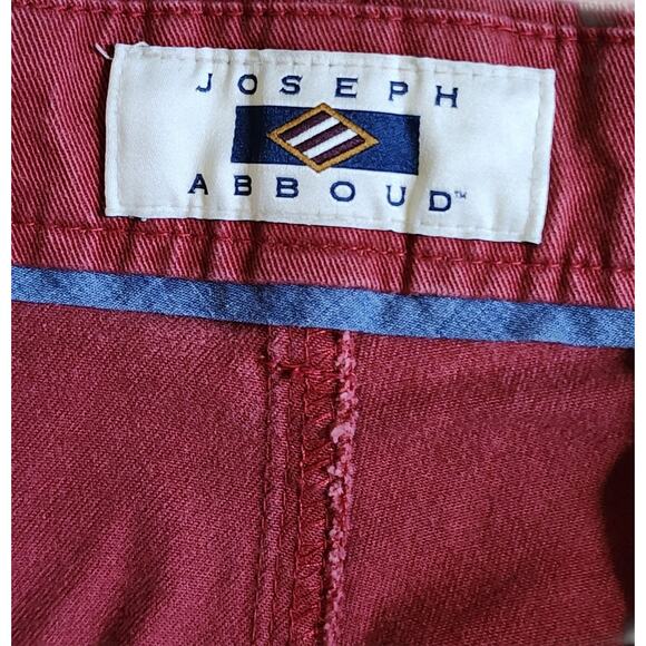 Joseph Abboud Mens Chino Khaki Pants Size 36 X 30 Red Straight Leg - Picture 6 of 10